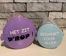 Set Voorraadblikken -Het zit D&#039;rop | Juf &amp; Meester Cadeau