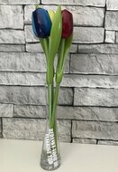 Tulpen in Vaas -Bedankt voor de fleurige tijd | Juf &amp; Meester Cadeau