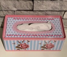 Tissue box - weet dat ik altijd voor je klaar zal staan | Persoonlijk Cadeau