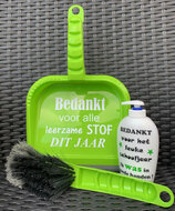 Set Handveger en Blik - Leerzame stof &amp; Zeeppomp - Was in goede handen groen | Juf &amp; Meester Cadeau