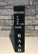 Decoratieboek groen - Bedankt wijze raad | Juf &amp; Meester cadeau