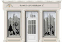 Stickerset 8 delig kerst wintertafereel herbruikbaar | Rosami Decoratiestickers 1