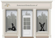 Set raamsticker herbruikbaar 2 x rendier | Rosami Decoratiestickers 2