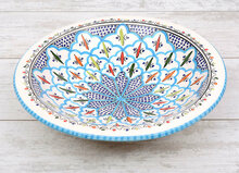 Turquoise blue fine salade serveer schaal &Oslash; 35 cm | SOR.BC.35 | Dishes &amp; Deco 1