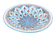 Turquoise blue fine salade serveer schaal &Oslash; 30 cm | SOR.BC.30 | Dishes &amp; Deco