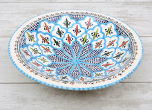 Turquoise blue fine salade serveer schaal &Oslash; 30 cm | SOR.BC.30 | Dishes &amp; Deco 1