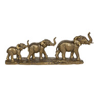 Clayre &amp; Eef   | Decoratie Beeld Olifant Goudkleurig 45x9x17 cm | 6PR3214