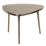 Clayre &amp; Eef   | Bijzettafel Goudkleurig 60x60x42 cm | 50422S