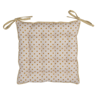 Clayre &amp; Eef   | Stoelkussen Foam Beige, Geel 40x40x4 cm | LEL29