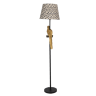 Clayre &amp; Eef   | Vloerlamp zwart &oslash; 37x165 cm E27/max 1x60W | 5LMC0005