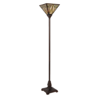 Clayre &amp; Eef   | Tiffany Vloerlamp Meerkleurig 31x31x187 cm E27/max 1x60W | 5LL-6079