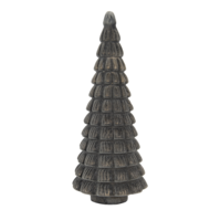 Clayre &amp; Eef   | Kerstdecoratie Beeld Kerstboom Bruin &oslash; 18x46 cm | 6GL3053