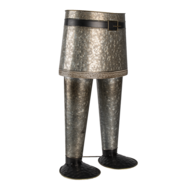 Clayre &amp; Eef   | Bloempot Binnen Broek Grijs 35x23x60 cm | 5Y0951