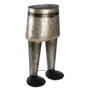 Clayre &amp; Eef   | Bloempot Binnen Broek Grijs 35x23x60 cm | 5Y0951