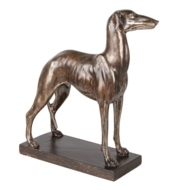 Clayre &amp; Eef   | Decoratie Beeld Hond Koperkleurig, Bruin 27x11x31 cm | 6PR3397