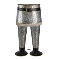 Clayre &amp; Eef   | Bloempot Binnen Broek Grijs 22x15x40 cm | 6Y4605