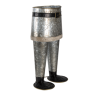 Clayre &amp; Eef   | Bloempot Binnen Broek Grijs 22x15x40 cm | 6Y4605