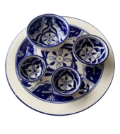 Tapas Party set 5 delig Blue Fond | TP.PY.BLF | Dishes &amp; Deco