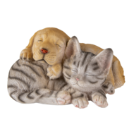 Clayre &amp; Eef   | Decoratie Beeld Kat en Hond 20x15x11 cm | 6PR3336