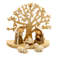 Clayre &amp; Eef   | Kerstdecoratie Beeld Jezus Bruin 11x5x10 cm | 6PR4743