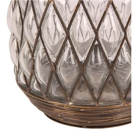 Lantaarn 17 cm koper bruin / goud glas | Dutch Style | 10703603 2