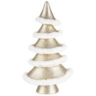 Decoratie kerst boom champagne wit 35x18x13 cm | Dekoratief | A205101