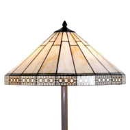 Clayre &amp; Eef   | Tiffany Vloerlamp Beige &oslash; 50x164 cm E27/max 2x60W | 5LL-5564