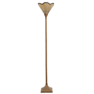 Clayre &amp; Eef   | Tiffany Vloerlamp Goudkleurig 37x37x183 cm E27/max 1x60W | 5LL-5734