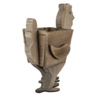 Clayre &amp; Eef   | Bloempot Binnen Kip Bruin 35x18x40 cm | 6H2096