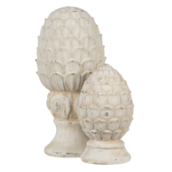 Clayre &amp; Eef   | Decoratie Dennenappel Beige &oslash; 10x18 cm | 6TE0394