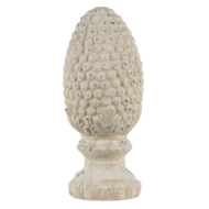 Clayre &amp; Eef   | Decoratie Beeld Dennenappel Beige &oslash; 17x39 cm | 6TE0393L