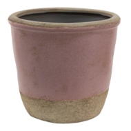 6CE1380XL Bloempot Binnen Roze, Beige &oslash; 19*19 cm &oslash; 19*19 cm Roze | 6CE1380XL | Clayre &amp; Eef