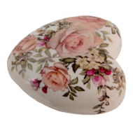 6CE1414 Decoratie Hart Wit, Roze 11*11*4 cm 11*11*4 cm Roze | 6CE1414 | Clayre &amp; Eef 1