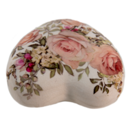 6CE1414 Decoratie Hart Wit, Roze 11*11*4 cm 11*11*4 cm Roze | 6CE1414 | Clayre &amp; Eef 2