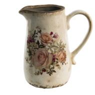 6CE1420 Decoratieve Schenkkan Roze, Beige 1500 ml 16*11*18 cm Roze | 6CE1420 | Clayre &amp; Eef