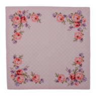 DTR43 Servetten Katoen (set v 6) Roze, Paars 40*40 cm 40*40 cm Roze | DTR43 | Clayre &amp; Eef