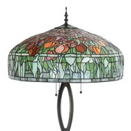 5LL-6041 Tiffany Vloerlamp Meerkleurig &oslash; 56*165 cm E27/max 3*60W &oslash; 56*165 cm E27/max 3*60W Multi | 5LL-6041 | Clayre &amp; Ee