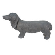 Clayre &amp; Eef   | Hond Hond Grijs 74x19x39 cm | 5MG0019