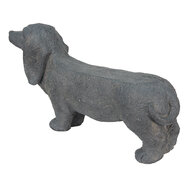 Clayre &amp; Eef   | Hond Hond Grijs 74x19x39 cm | 5MG0019