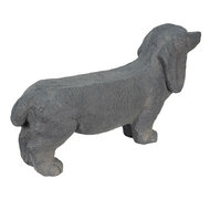 Clayre &amp; Eef   | Hond Hond Grijs 74x19x39 cm | 5MG0019