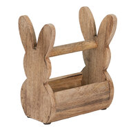 Clayre &amp; Eef   | Houten kistje Konijn Bruin 16x12x25 cm | 6H2157L