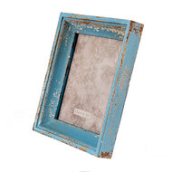 Clayre &amp; Eef   | Fotolijst Blauw, Beige 27x6x32 cm / 18x24 cm | 2F0860