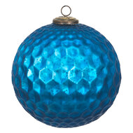 Clayre &amp; Eef   | Kerstbal XL Blauw &oslash; 25x25 cm | 6GL3733