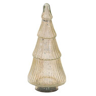 Clayre &amp; Eef   | Decoratie Kerstboom Beige &oslash; 13x30 cm | 6GL3603