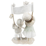 Clayre &amp; Eef   | Decoratie Beeld Kinderen Beige 14x7x23 cm | 6PR4806