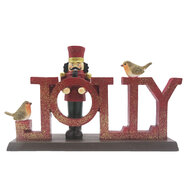 Clayre &amp; Eef   | Kerstdecoratie Beeld Rood 18x4x11 cm | 6PR4847