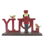 Clayre &amp; Eef   | Kerstdecoratie Beeld Rood 18x4x11 cm | 6PR4847