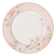 Clayre &amp; Eef   | Servies Dinerbord Roze, Wit &oslash; 27x2 cm | 6CEFP0126