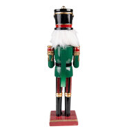 Clayre &amp; Eef   | Kerstdecoratie Beeld Notenkraker Groen Rood 9x7x30 cm | 6PR3811