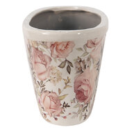 Clayre &amp; Eef   | Bloempot Binnen Roze 27x13x14 cm | 6CE1411